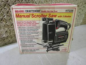 lot 177 image: Craftsman Manual Scroller Saw  F-0...