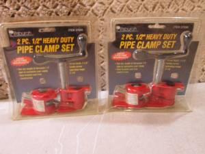lot 182 image: Lot of 2 2pc 12 Heavy Duty Pipe C...