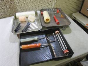 lot 183 image: Assorted Paint Trays and Rollers  R...