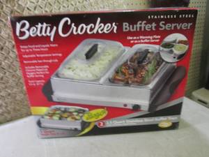 lot 208 image: Betty Crocker Stainless Steel Buffe...