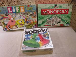 lot 231 image: Games Sorry is unopened.  RMT...