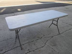 lot 243 image: 6 ft Portable Table  B-1...