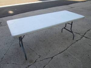 lot 244 image: 6 ft Portable Table  B-1...