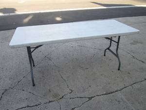 lot 245 image: 6 ft Portable Table  B-1...