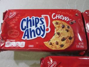 lot 272 image: 3 Packs of Chips Ahoy Chewy Cookie...
