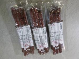 lot 282 image: 3 Packs of Beef and Bacon Smoked Sn...