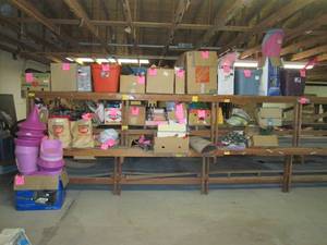 lot 401 image: Hoarders Paradise. Totes FULL Goodies Including, Household, Tools, Toys, Electronics, Home Decor, Sporting Goods & More