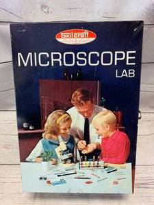 1960s Skilcraft Microscope Lab Metal Box 13 34 Tall