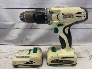 18 Volt Lithium Cordless Drill & 2 Batteries