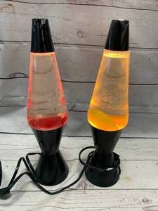 Vintage Lot of 2 Lava Lamps 16 12 Tall