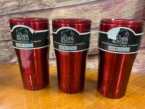 Lot of 3 New Silver Buffalo 188 Stainless Insulated 20oz Mug Tumbler