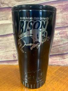 New NDSU Bison Silver Buffalo 188 Stainless Insulated 20oz Mug Tumbler
