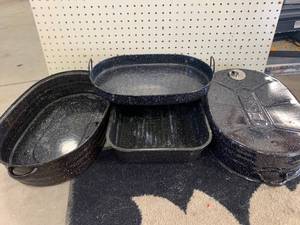 Antique 4 Pc Set Roasting Pan 1911 Patent