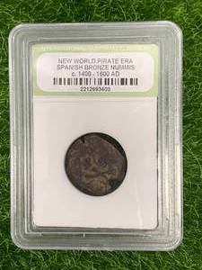 Pirate Era Bronze Nummis Coin c.1400-1600 A.D.