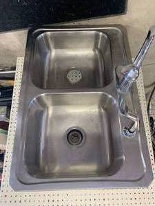 Stainless Steel 2 Tub Sink