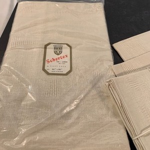 Vintage Schertex Table Linen and Napkins