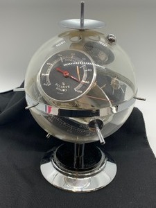Vintage Art Deco Sputnik Weather Station Barometer