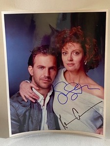 Signed Susan Sarandon and Kevin Costner Picture