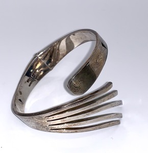Sterling Hinged Cuff Free Spirit Design Bracelet