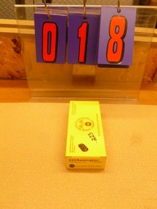 .223 Remington ammo box of 20, As shown.