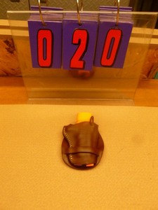 Leather derringer holster. New condition. As shown.