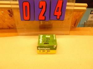 .44 mag ammo box of 20. As shown.