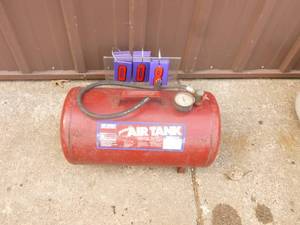Portable air tank. 8 gal. Used condition. As shown.