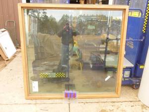 New picture window. Roughly 66 12 x 61 14. Appears new. As shown.