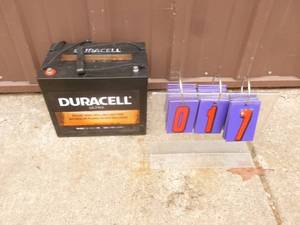 Duracell deep cycle battery. Used condition. Tests at 12.75 volts. As shown.