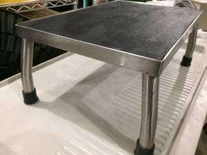 lot 23 image: Wilson Stainless Steel Medical Footstool for Hospital Bed