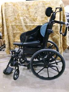 lot 46 image: MSRP $3500&nbspSolara 3G Tilt-In-Space Tilting Wheelchair Reclining Adult Wheel Chair With Jay J3 Orthopedic Seatback & Extra Cushioned Seatback - Great Condition