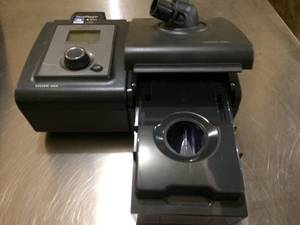 lot 49 image: $$$$ Respironics REMstar System One Auto DOM 550P CPAP Machine With&nbspHeated Humidifier Plus Smart Card & Rare Sleep Mapper - Great Working Condition