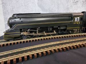 lot 8 image: Awesome All Brass Body Weaver 3-Rail Pennsylvania Torpedo 4-6-2 pacific