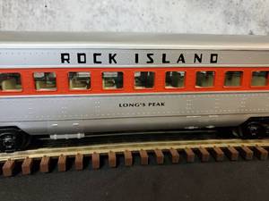 lot 19 image: K-Line Rock Island Streamliner Illuminated Pasenger Car #310