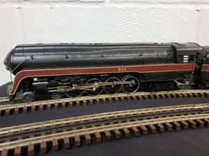 lot 43 image: Rail King 3-Rail Norfolk & Western Steam Engine No. 611. MT-1105