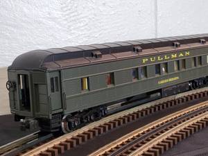 lot 59 image: K-Line 3-Rail Alluminated Pullman Garden Heights Sleeper Car K4400-0003