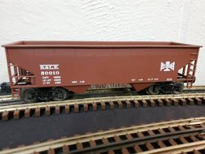 lot 109 image: Weaver 3-Rail Bessemer & Lake Erie 2 Bay Coal Car