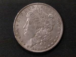 1886 Morgan Silver Dollar...