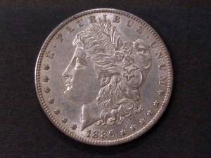 1886 Morgan Silver Dollar...