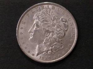 1889 Morgan Silver Dollar...