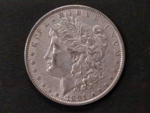 1891 Morgan Silver Dollar...