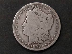 1891 O Morgan Silver Dollar...