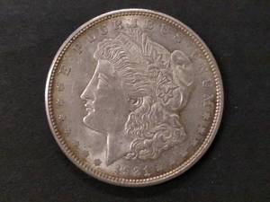 1921 D Morgan Silver Dollar...