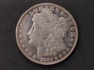 1921 D Morgan Silver Dollar...