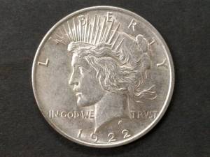 1922 Peace Silver Dollar...