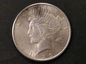 1925 Peace Silver Dollar...