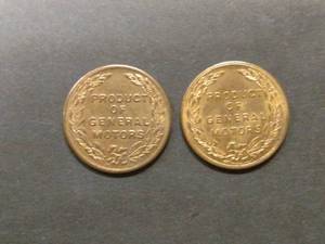 (2) Pontiac Tokens...