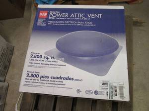 W Power Attic Vent 2,800 SQ.FT...