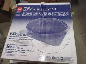 W Power Attic Vent 2,800 SQ.FT...