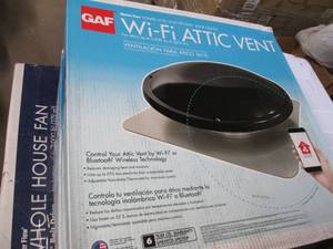 W GAF Wi-Fi Attic Vent (Up to 2,2...